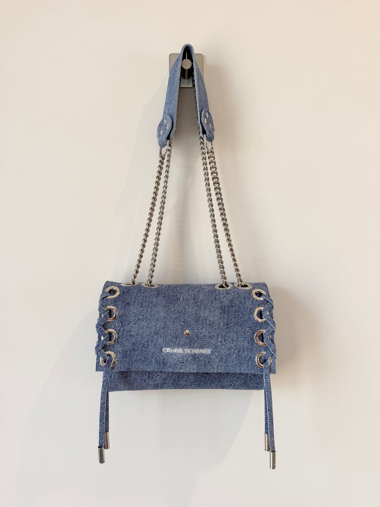 SAC MINI DJANGO JEAN LACE UP