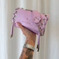 SAC MINI DJANGO LACE UP ROSE