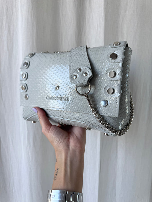 DIEGO GRIS ÉCAILLES + SILVER