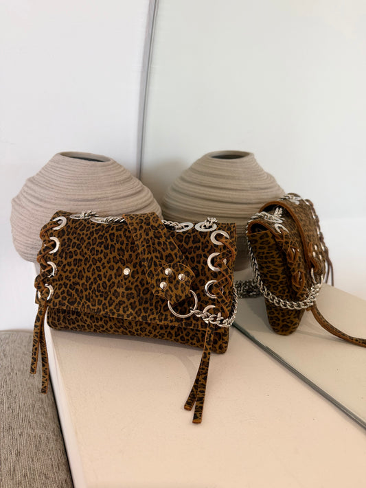 SAC MINI DJANGO LACE UP LEO