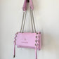 SAC MINI DJANGO LACE UP ROSE