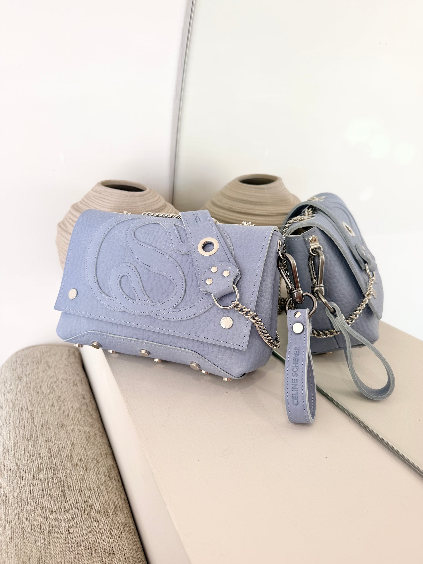 COMMANDE AMÉLIE SAC DIEGO BLEU COMME L’ŒIL DE PANDA