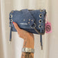 SAC MINI DJANGO JEAN LACE UP