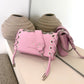 SAC MINI DJANGO LACE UP ROSE