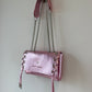 SAC MINI DJANGO SHINYPINK LACE UP