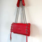 MINI DJANGO LACE UP ROUGE