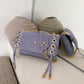 SAC MINI DJANGO CROCO PARME LACE UP GOLD