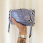 SAC MINI DJANGO CROCO PARME LACE UP