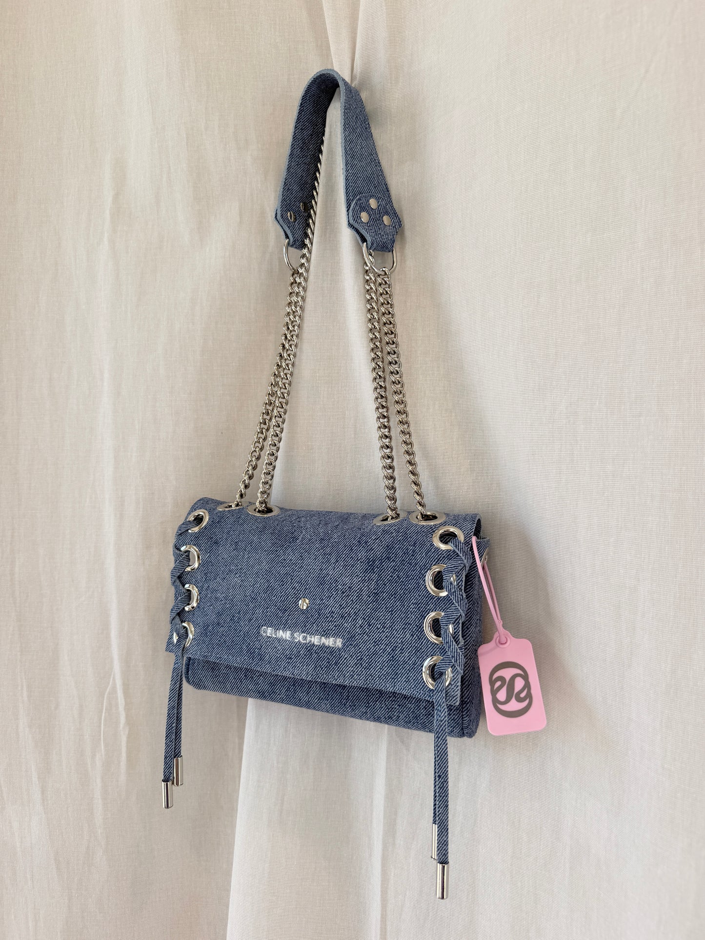 SAC MINI DJANGO JEAN LACE UP