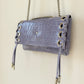 SAC MINI DJANGO CROCO PARME LACE UP
