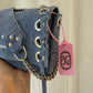 SAC MINI DJANGO JEAN LACE UP