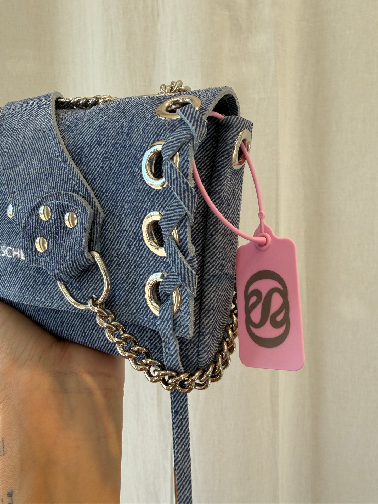 SAC MINI DJANGO JEAN LACE UP