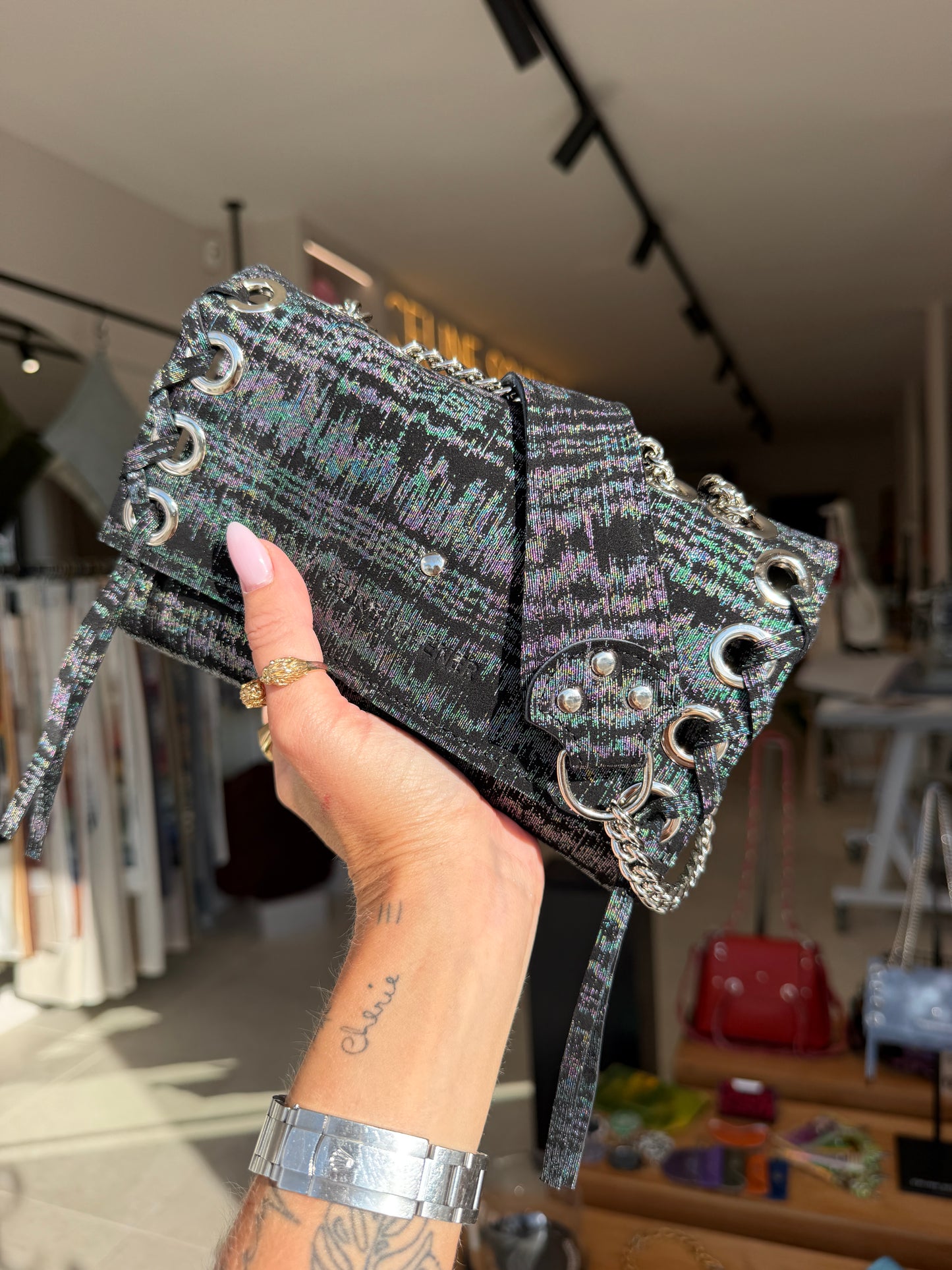 SAC MINI DJANGO HOLO + BLACK