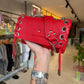 MINI DJANGO LACE UP ROUGE