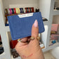 Porte carte bleu