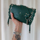 SAC MINI DJANGO LACE UP VERT EMERAUDE