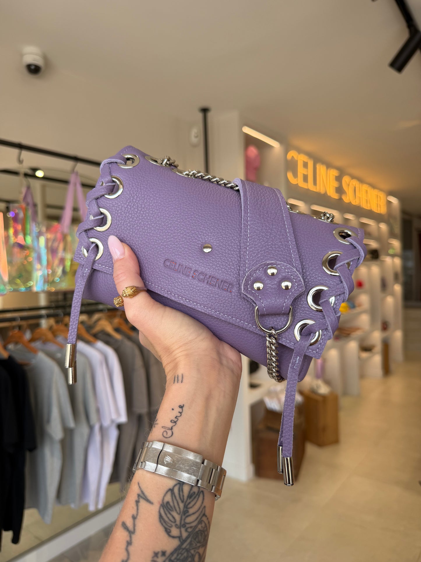 SAC MINI DJANGO LACE UP VIOLET