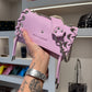 SAC MINI DJANGO LACE UP ROSE