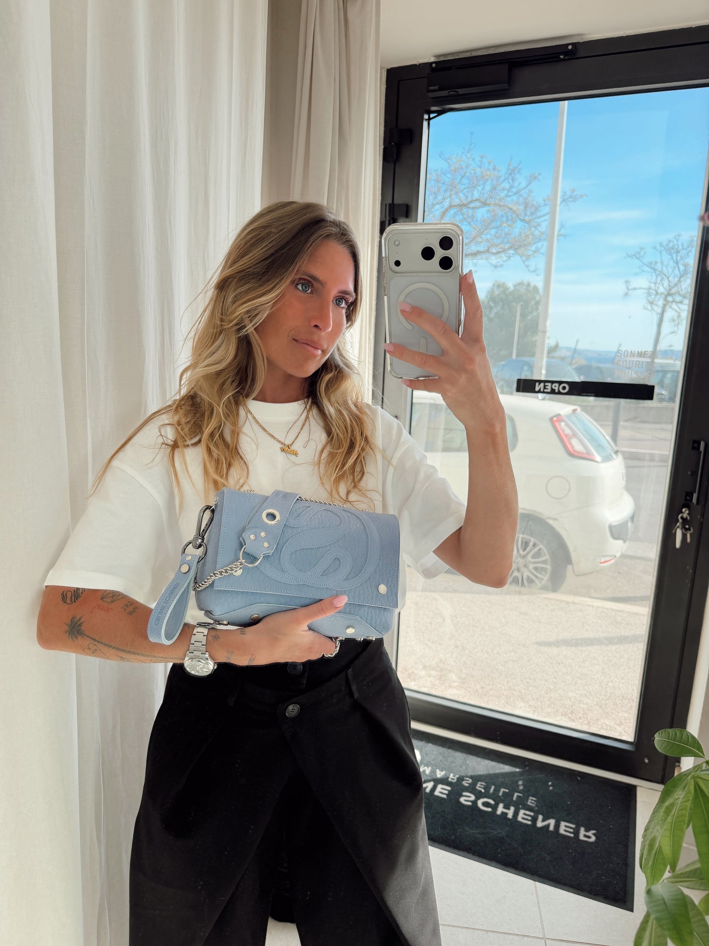 COMMANDE AMÉLIE SAC DIEGO BLEU COMME L’ŒIL DE PANDA