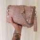 SAC DIEGO CROCO BEIGE + GOLD