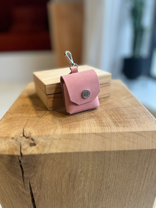 HOUSSE AIRPODS VIEUX ROSE